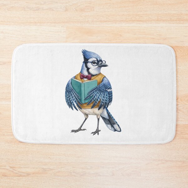 Item preview, Blue Jay Professor Reading designed and sold by Roy & Tiffany.