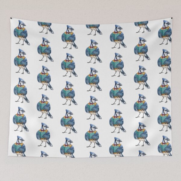 Item preview, Blue Jay Professor Reading designed and sold by Roy & Tiffany.