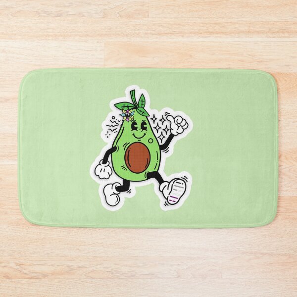 Item preview, asexual lgbt pride avocado cartoon colorful fruit designed and sold by Kyna Arts.