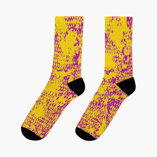 Item preview, Modern Distressed Python Print Pattern | Yellow & Purple designed and sold by Frohyou.