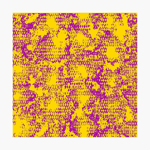 Item preview, Modern Distressed Python Print Pattern | Yellow & Purple designed and sold by Frohyou.