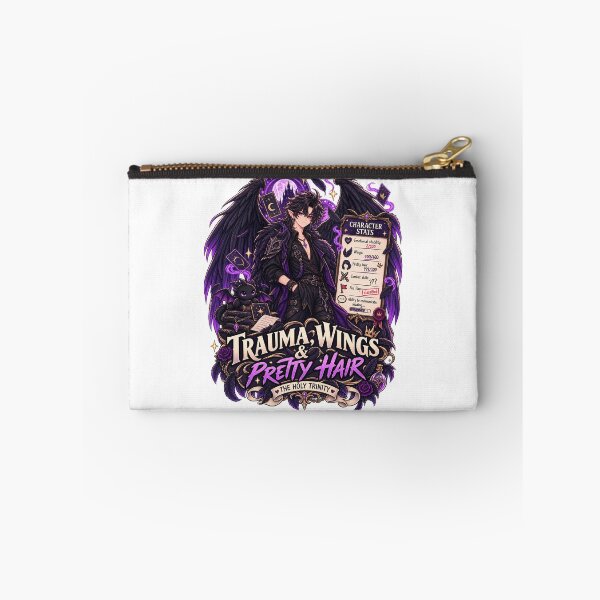 Item preview, Trauma Wings & Pretty Hair – Funny Dark Romantasy Chibi designed and sold by JPCuteDesign.