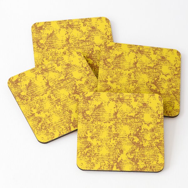 Item preview, Modern Distressed Python Print Pattern | Yellow & Brown designed and sold by Frohyou.