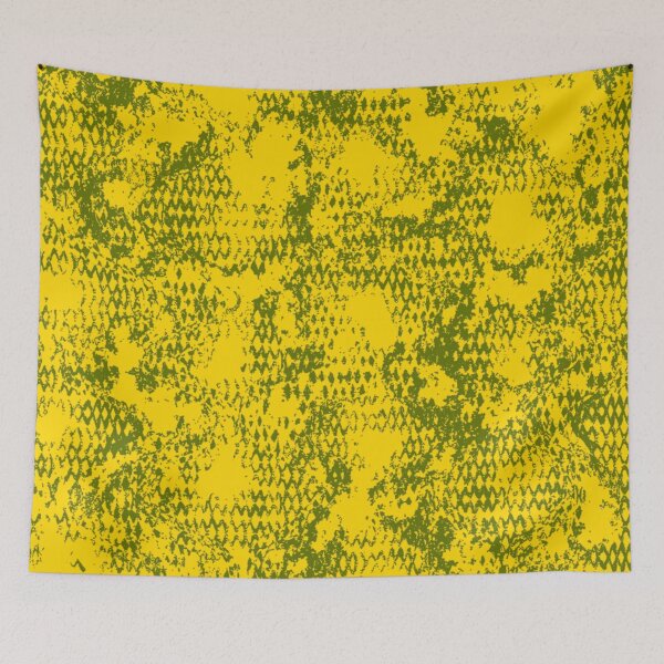 Item preview, Modern Distressed Python Print Pattern | Yellow & Chartreuse designed and sold by Frohyou.