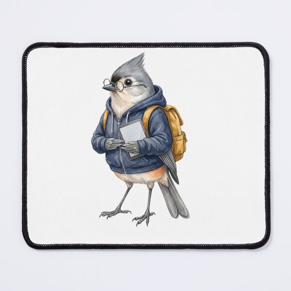 Item preview, Titmouse Student with Tablet designed and sold by Roy & Tiffany.