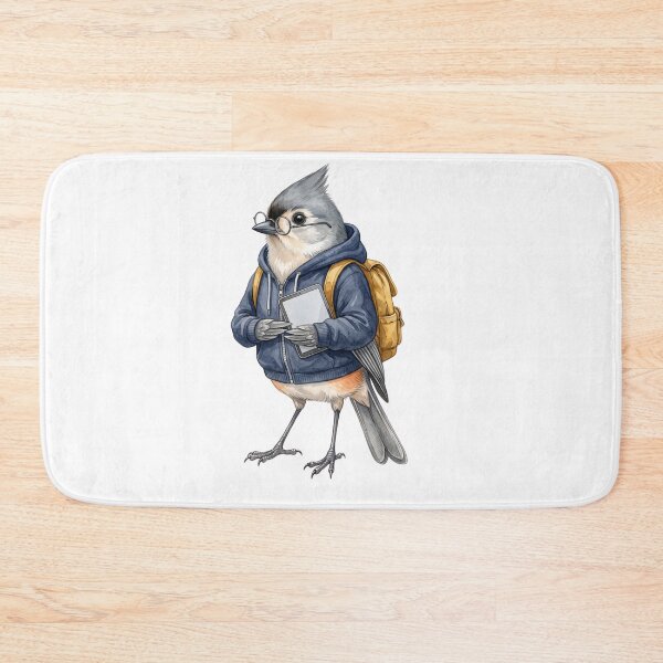 Item preview, Titmouse Student with Tablet designed and sold by Tiffany Roy.