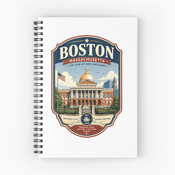 Item preview, Boston Massachusetts The Hub Of New England Historic City Freedom Trail Culture designed and sold by Simsimah26Parks.