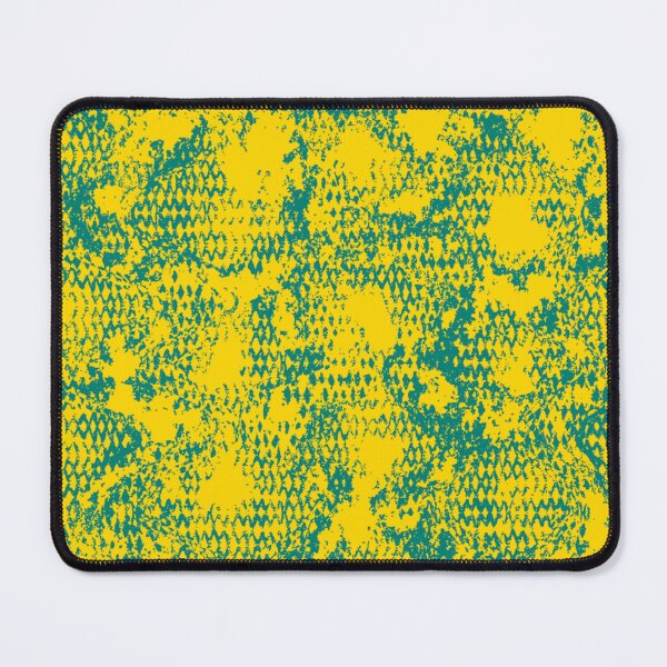 Item preview, Modern Distressed Python Print Pattern | Yellow & Teal designed and sold by Frohyou.