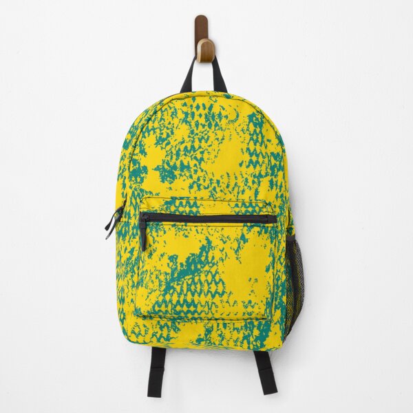 Item preview, Modern Distressed Python Print Pattern | Yellow & Teal designed and sold by Frohyou.