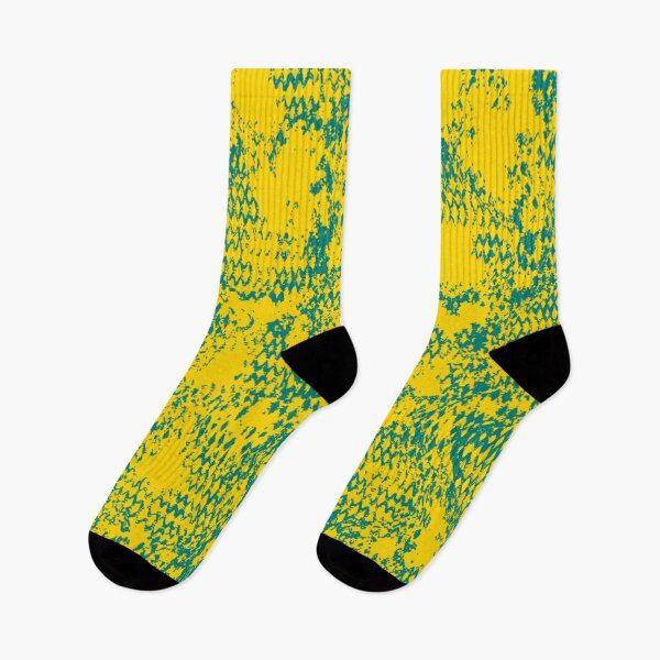Item preview, Modern Distressed Python Print Pattern | Yellow & Teal designed and sold by Frohyou.