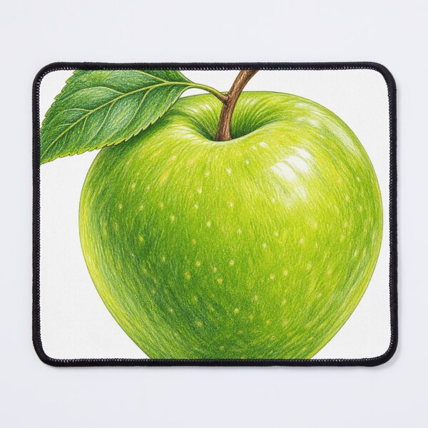 Item preview, Green Apple Colored Pencil Drawing | Realistic Granny Smith Fruit Art designed and sold by holistech.