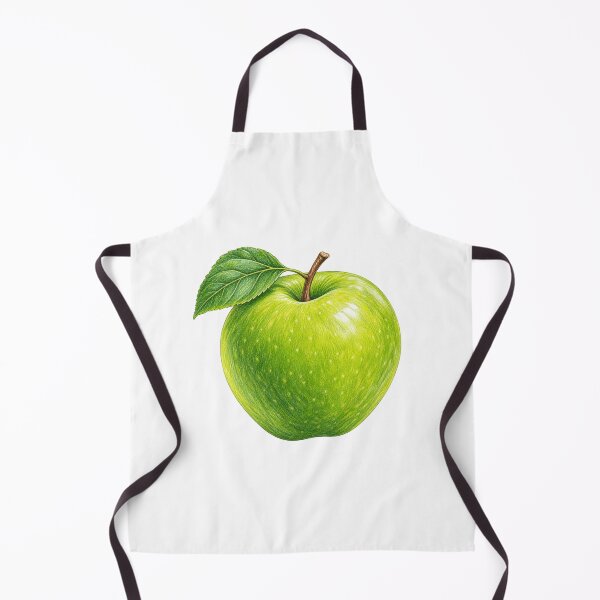 Item preview, Green Apple Colored Pencil Drawing | Realistic Granny Smith Fruit Art designed and sold by holistech.