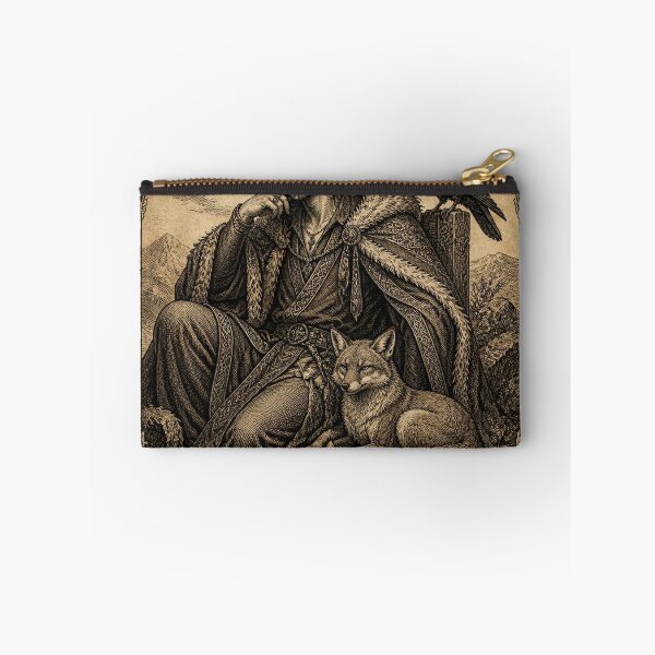 Item preview, Loki Norse Mythology - Ivory Vintage Viking Engraving Art designed and sold by SunnyDesign82.