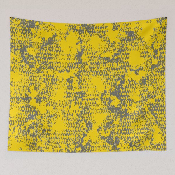 Item preview, Copy of Modern Distressed Python Print Pattern | Yellow & Gray designed and sold by Frohyou.