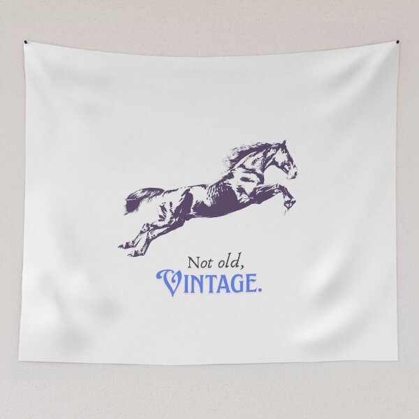 Item preview, Not Old, Vintage Horse – Retro Equestrian Horse Graphic designed and sold by trendplusco.