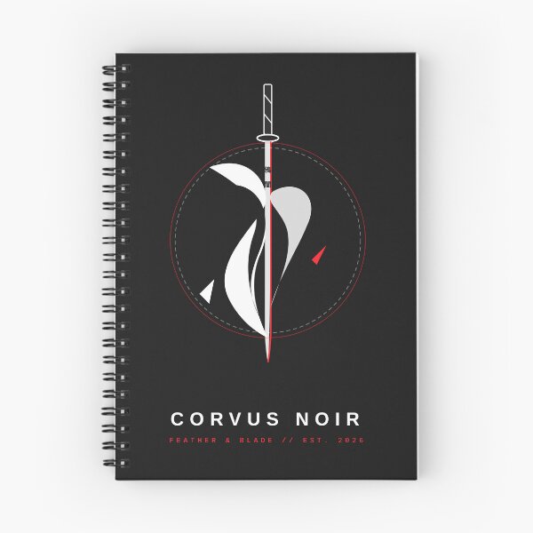 Item preview, Corvus Noir - Feather & Blade Japanese Raven Katana Streetwear designed and sold by BlackCorvus02.