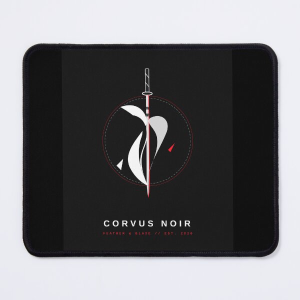 Item preview, Corvus Noir - Feather & Blade Japanese Raven Katana Streetwear designed and sold by BlackCorvus02.