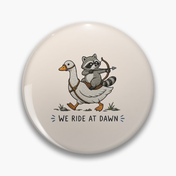 Item preview, Raccoon Goose, We Ride at Dawn, Funny Raccoon, Ren Faire, Cute Animal Gift, Medieval designed and sold by Quiajia.
