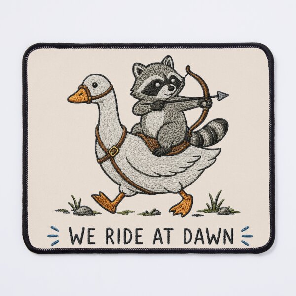 Item preview, Raccoon Goose, We Ride at Dawn, Funny Raccoon, Ren Faire, Cute Animal Gift, Medieval designed and sold by Quiajia.