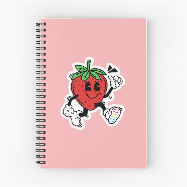 Item preview, pansexual lgbt pride strawberry cartoon colorful fruit designed and sold by Kyna Arts.