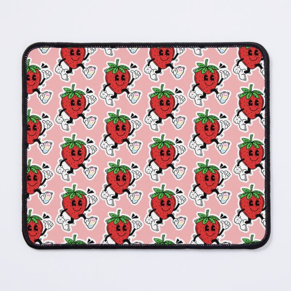 Item preview, pansexual lgbt pride strawberry cartoon colorful fruit designed and sold by Kyna Arts.