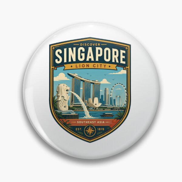 Item preview, Discover Singapore Lion City Southeast Asia Travel Souvenir designed and sold by Simsimah26Parks.