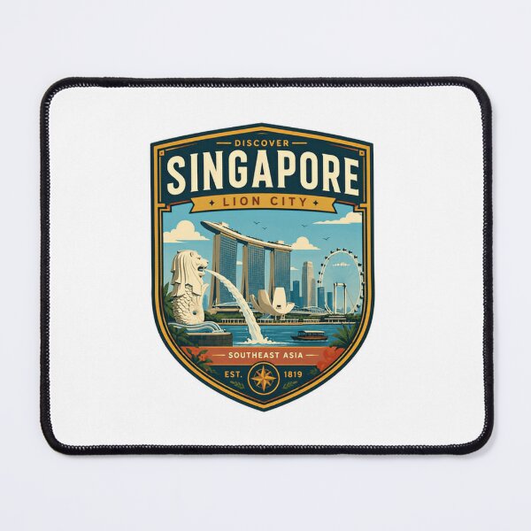Item preview, Discover Singapore Lion City Southeast Asia Travel Souvenir designed and sold by Simsimah26Parks.