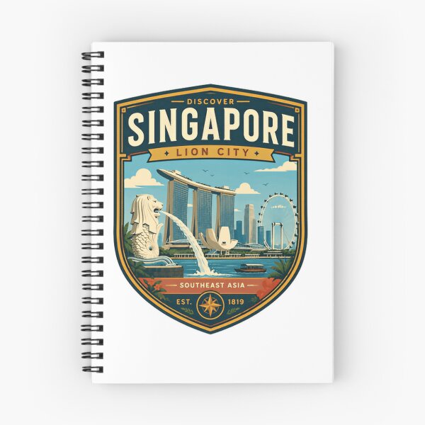 Item preview, Discover Singapore Lion City Southeast Asia Travel Souvenir designed and sold by Simsimah26Parks.