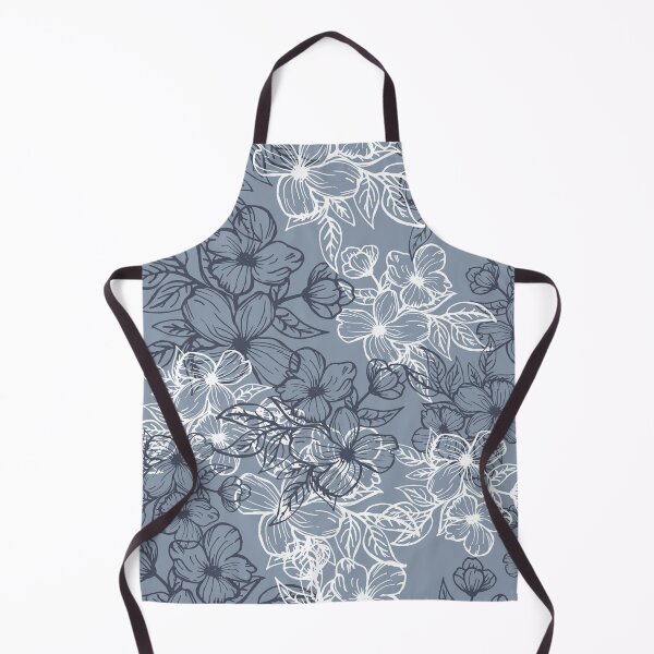 Item preview, Aesthetic Blue Floral Pattern Minimalist Artwork designed and sold by Jyoti Digital Artist.