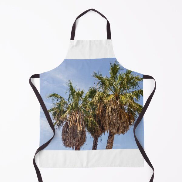 Item preview, Three Palm Trees With Dried Fronds Against A Clear Blue Sky On Sunny Day designed and sold by Nmallia.