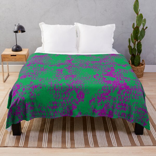 Item preview, Modern Distressed Python Print Pattern | Green & Purple designed and sold by Frohyou.