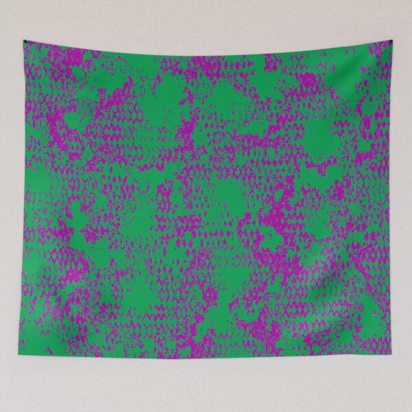 Item preview, Modern Distressed Python Print Pattern | Green & Purple designed and sold by Frohyou.