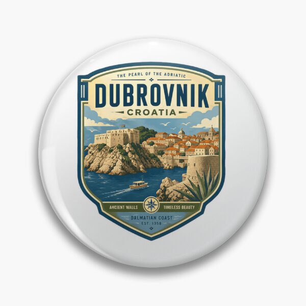 Artikelvorschau, Dubrovnik, Kroatien – Die Perle der Adria – Reisesouvenir entworfen und verkauft von Simsimah26Parks.
