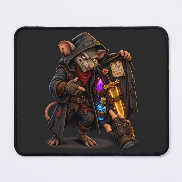 Item preview, Loot Addiction Rat Dealer Funny Gaming RPG Fantasy Design designed and sold by PXEpic.