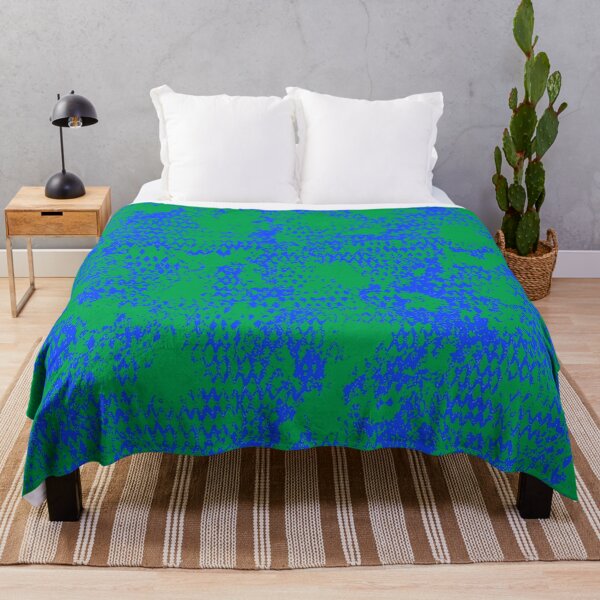 Item preview, Modern Distressed Python Print Pattern | Green & Blue designed and sold by Frohyou.