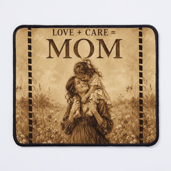 Item preview, Love Care Equals Mom Vintage Art designed and sold by WearTheVibe Store.