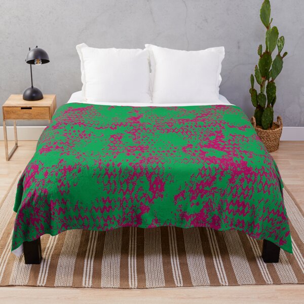 Item preview, Modern Distressed Python Print Pattern | Green & Pink designed and sold by Frohyou.