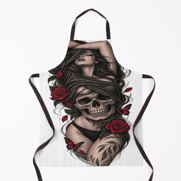 Item preview, Skull Rose Gothic Woman designed and sold by VYBORA Studio.