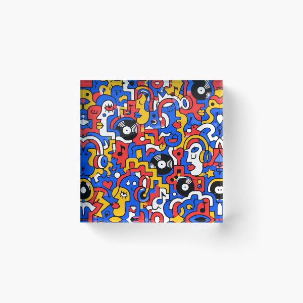 Item preview, The Vinyl Groove Doodle Maze designed and sold by Thai Vibe Studio.