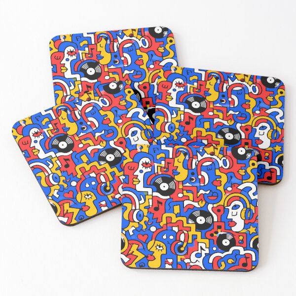 Item preview, The Vinyl Groove Doodle Maze designed and sold by Thai Vibe Studio.
