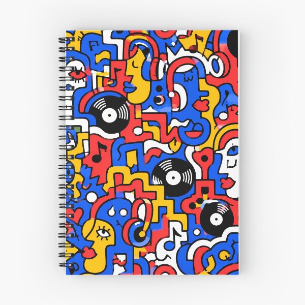Item preview, The Vinyl Groove Doodle Maze designed and sold by Thai Vibe Studio.