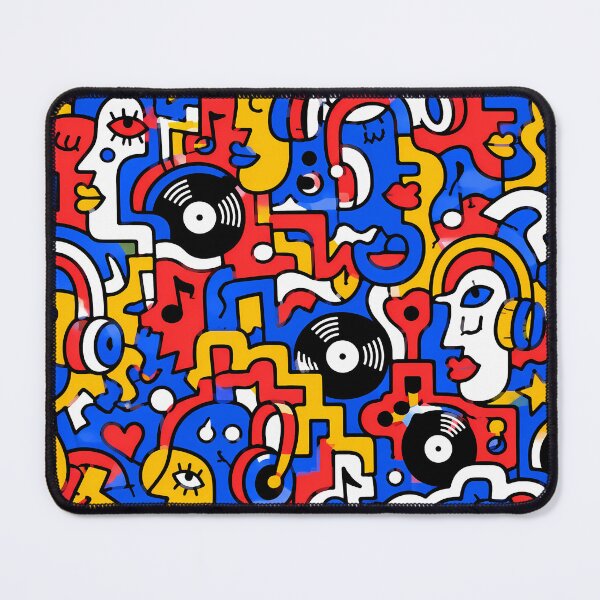 Item preview, The Vinyl Groove Doodle Maze designed and sold by Thai Vibe Studio.