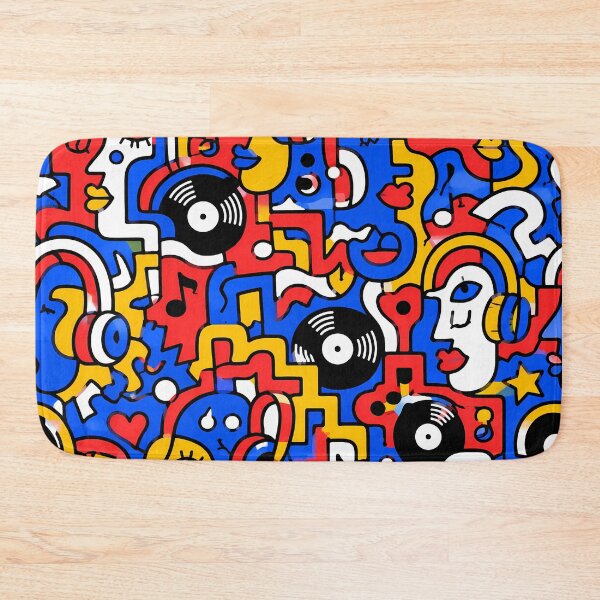 Item preview, The Vinyl Groove Doodle Maze designed and sold by Thai Vibe Studio.