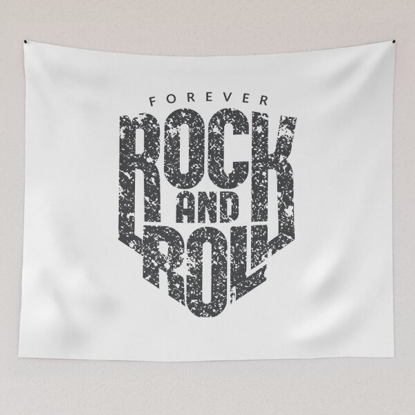 Item preview, Forever Rock and Roll Vintage Graphic, Retro Music Lover Design, Classic Rock Aesthetic, Distressed 70s Style, Rocker Gift, Music Fan Gift designed and sold by Xtusdior.