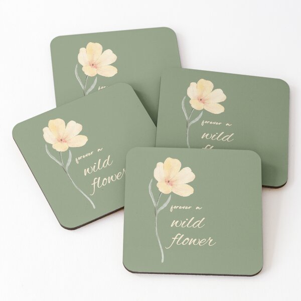 Item preview, Forever a Wildflower | Delicate Watercolor Botanical Art Print Sticker & T-Shirt designed and sold by Olive Thread Co..