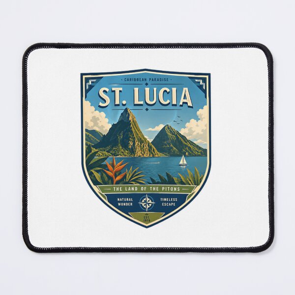 Item preview, Caribbean Paradise St. Lucia The Land Of The Pitons Travel Vacation Island Destination designed and sold by Simsimah26Parks.