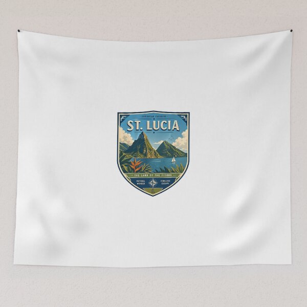 Item preview, Caribbean Paradise St. Lucia The Land Of The Pitons Travel Vacation Island Destination designed and sold by Simsimah26Parks.