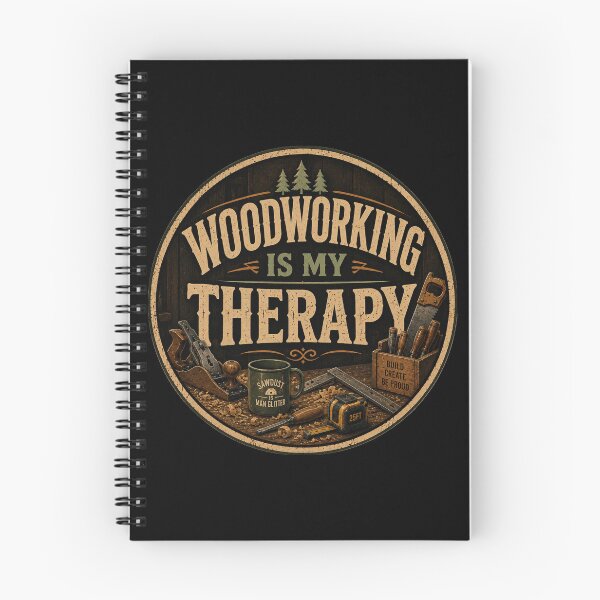 Item preview, Woodworking Is My Therapy – Vintage Workshop Humor designed and sold by creativebymateo.