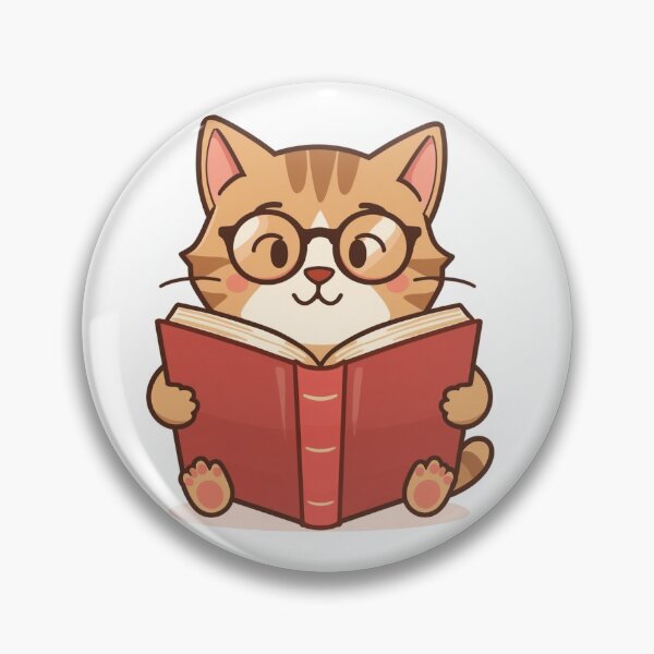 Item preview, Cat Reading a Book designed and sold by Pawbly.