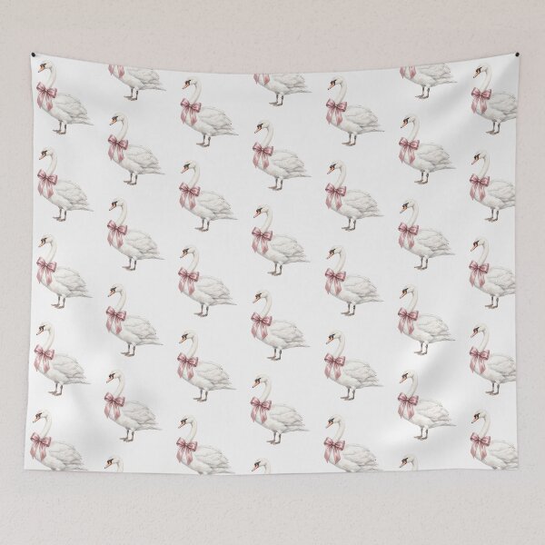 Item preview, Graceful Swan Pink Bow designed and sold by Roy & Tiffany.